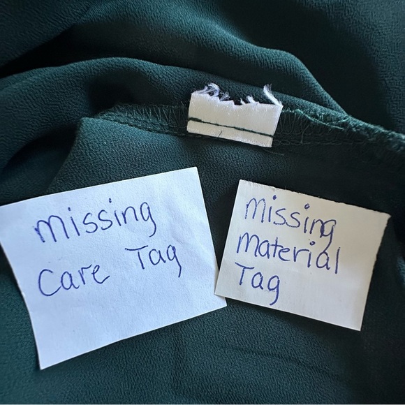 Lulus Blouse Womens S Green Tie Neck Button Front Long Sleeve Keyhole Holiday - Picture 8 of 8